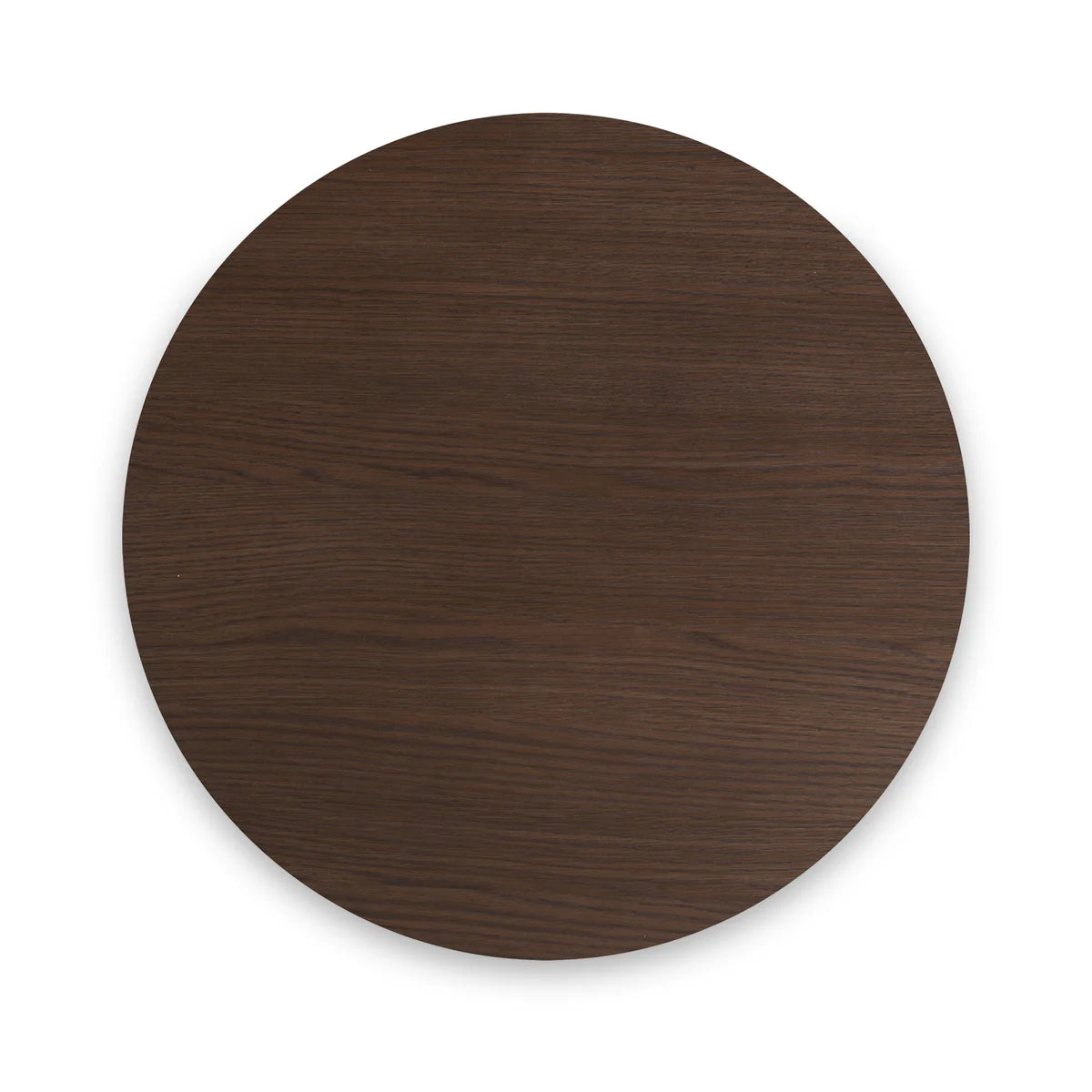 Dakota Brown Oak Wood Round Side Table