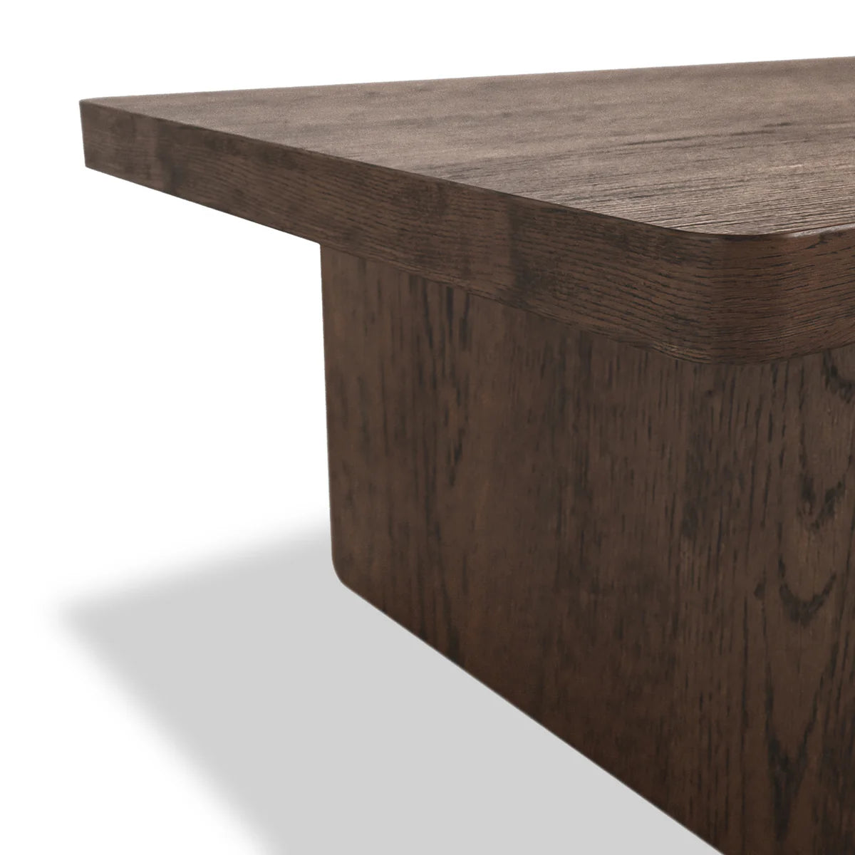Dakota Brown Oak Wood Rectangle Coffee Table