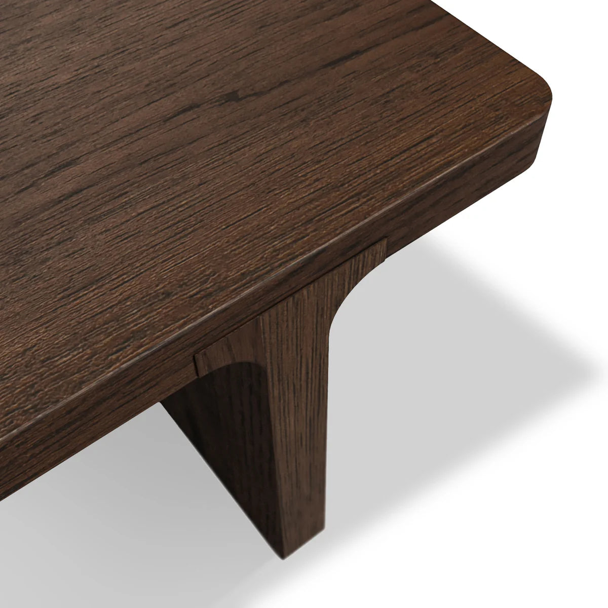 Dakota Brown Oak Wood Rectangle Coffee Table