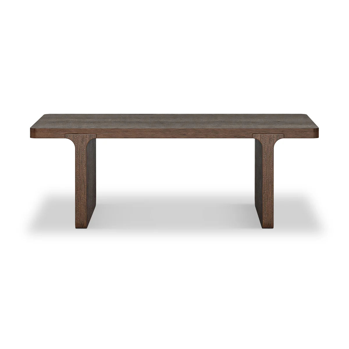 Dakota Brown Oak Wood Rectangle Coffee Table