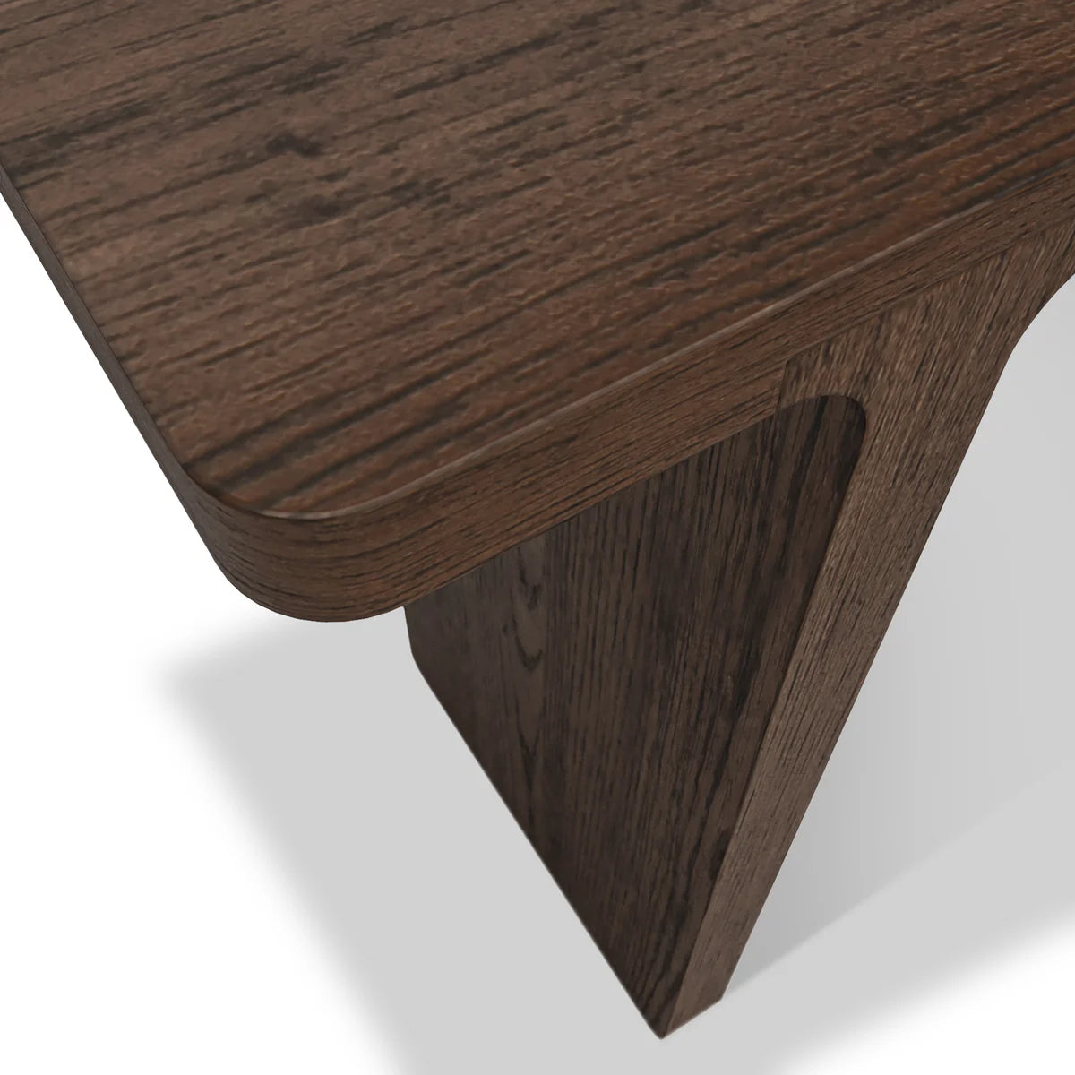 Dakota Brown Oak Wood Console Table