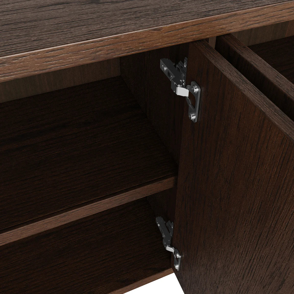 Dakota Brown Oak Wood Sideboard - Small