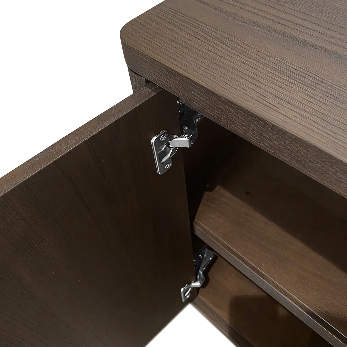 California Brown Oak Wood Sideboard - Large