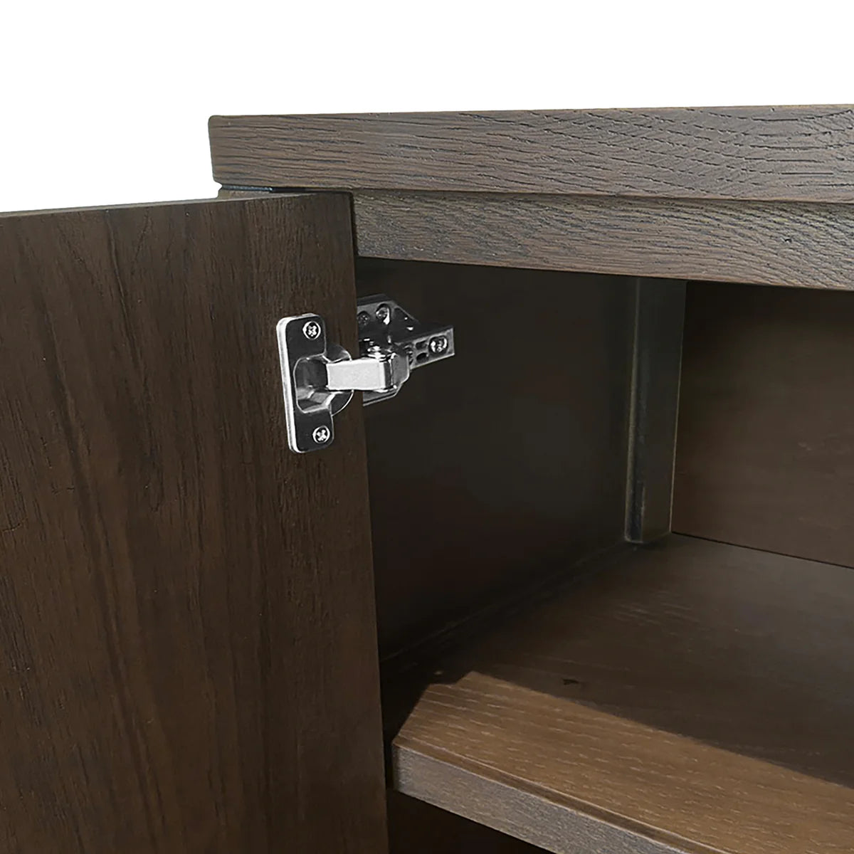 California Brown Oak Wood TV Unit