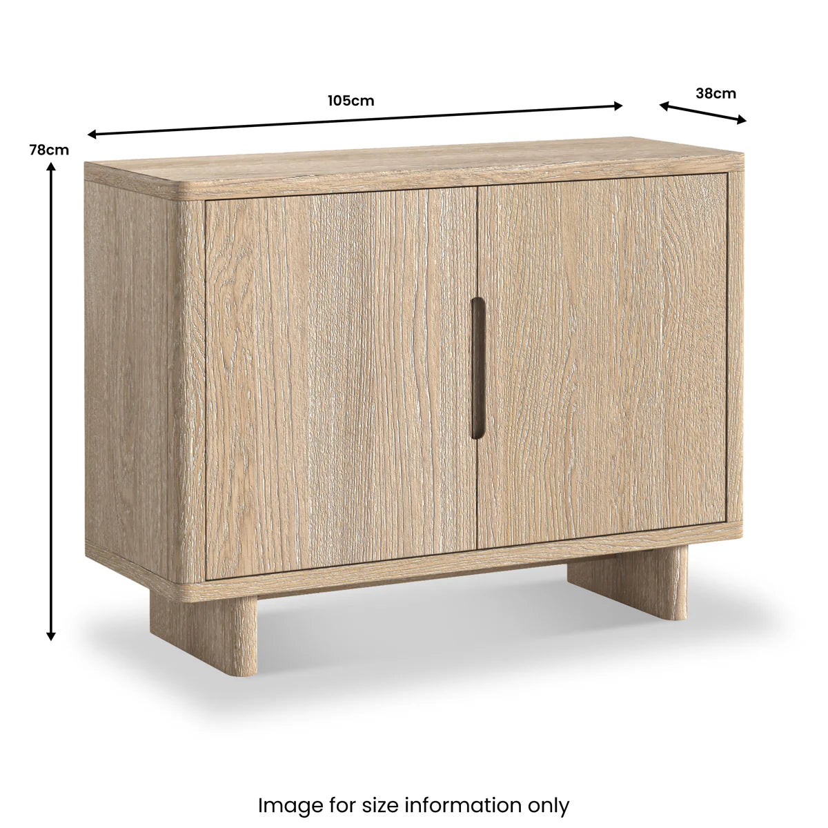 Brooklyn Oak Wood Sideboard - Small
