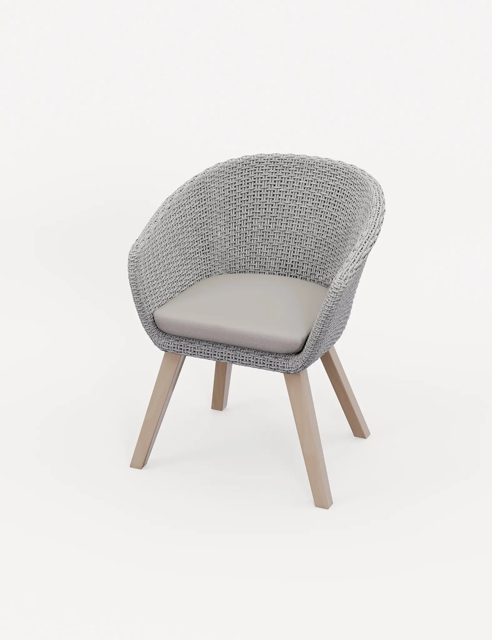 Bella 4 Seater Wood Round Sunray with Terrazzo Insert Dining Set with Sol Dining Chairs