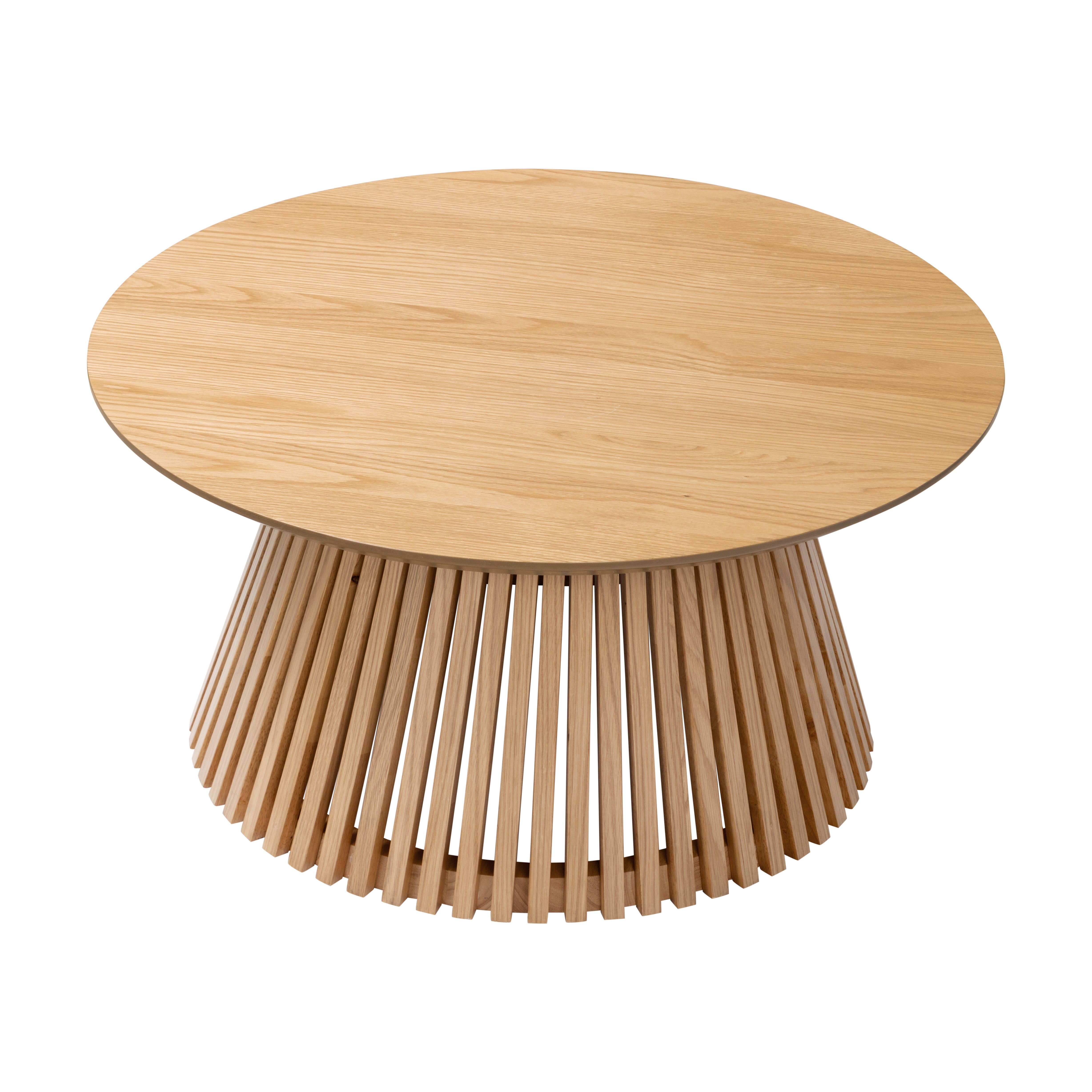Colton Natural Wood Round Coffee Table