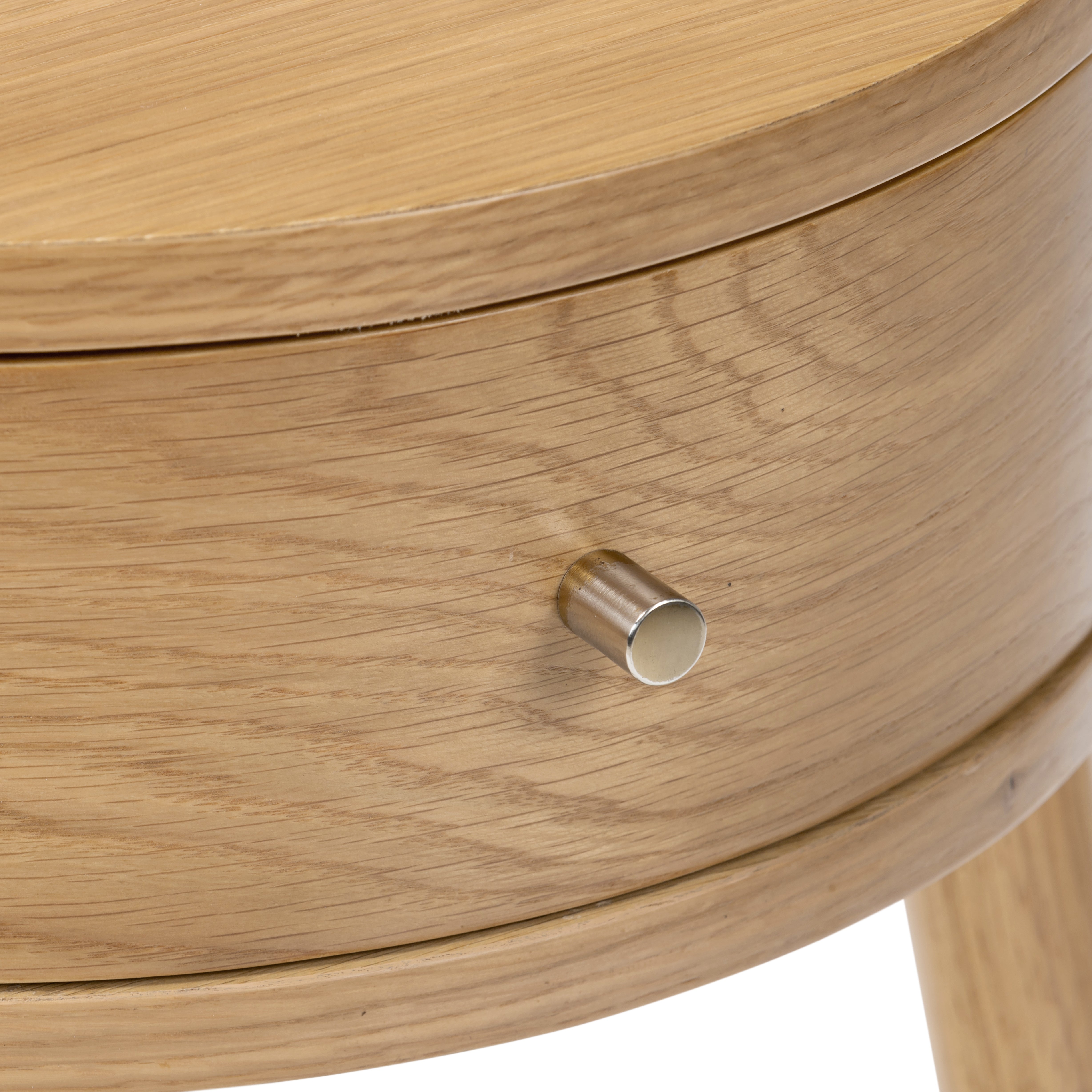 Colton Natural Wood Round Side Table