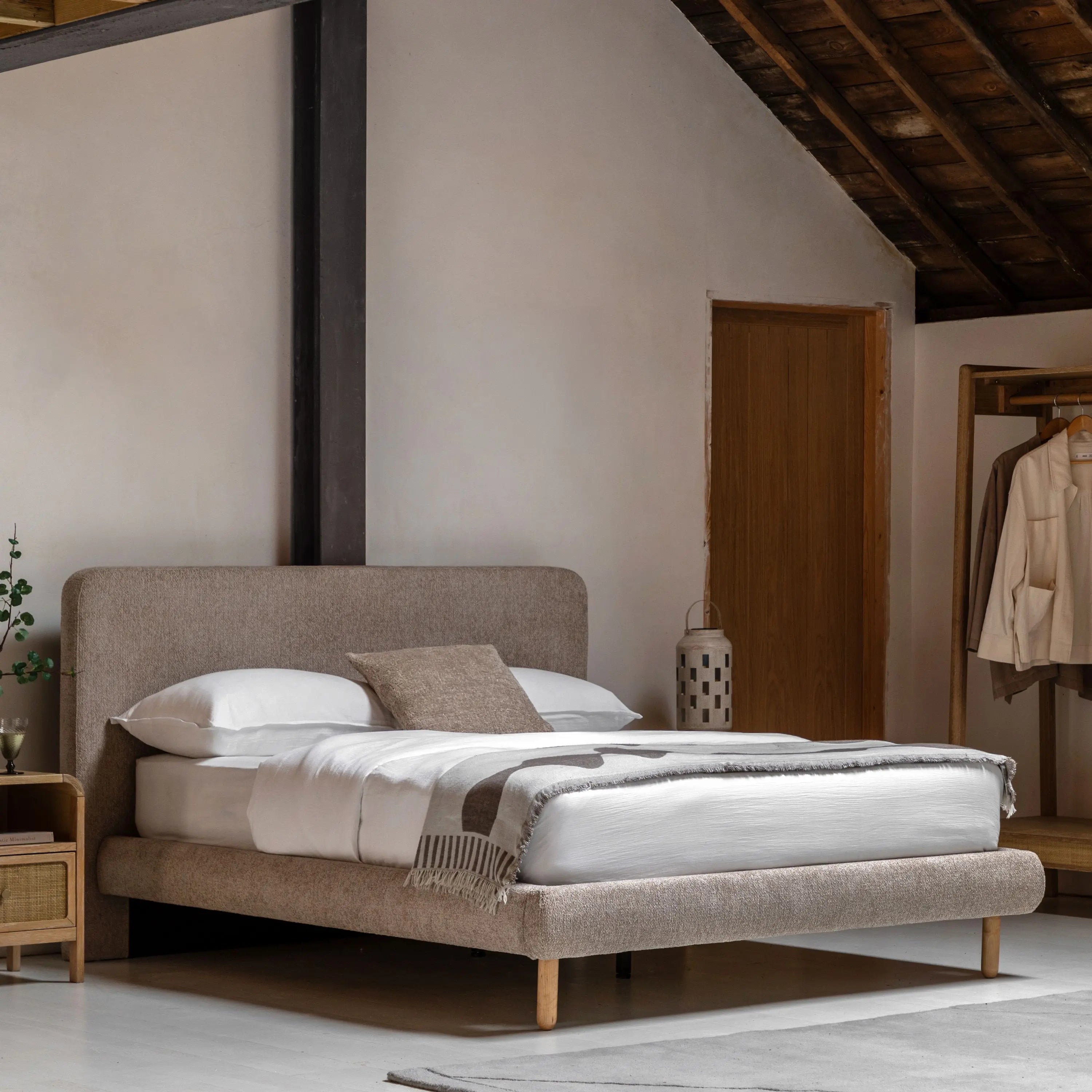 Theodora Mikah Wicker Double Bed