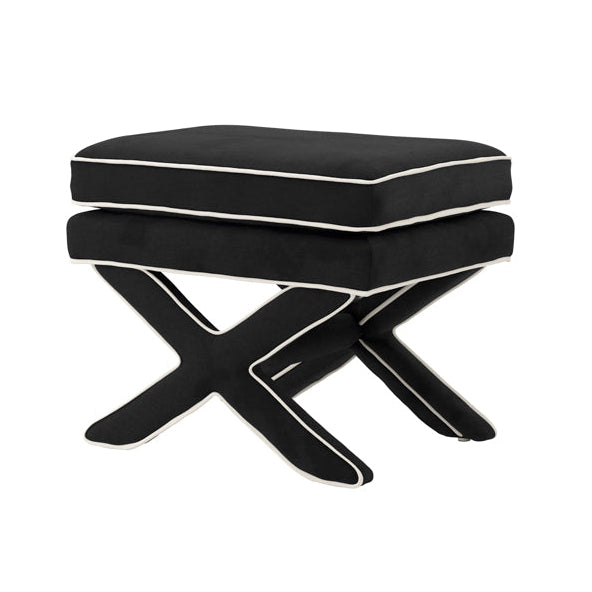 Rhode Onyx Black Weave Stool