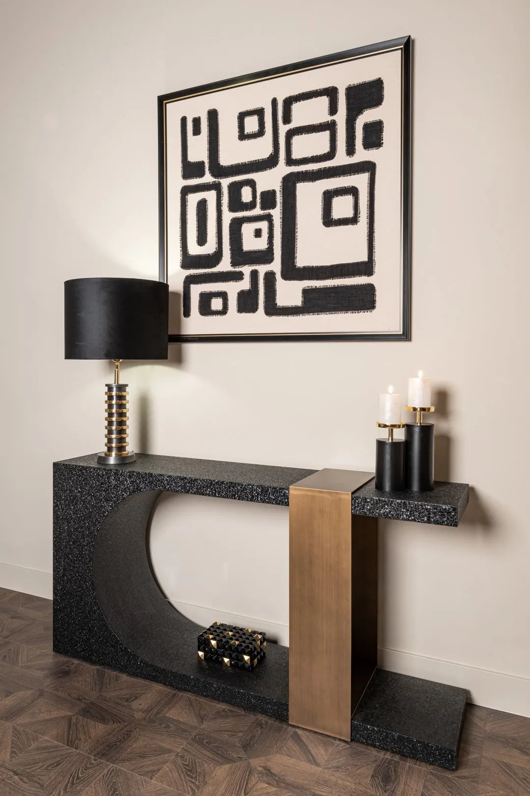 Richmond Interiors Shanita Black & White Wall Art