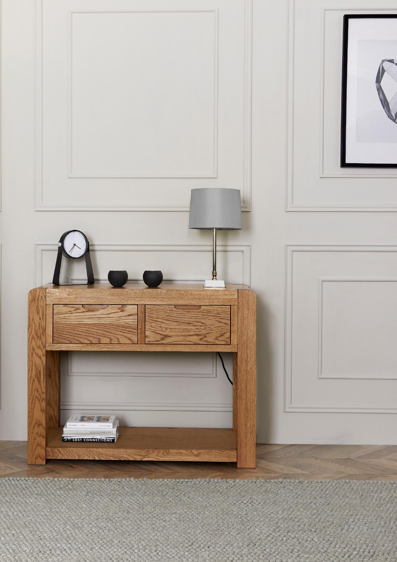 Kingsley Solid Oak Console Table