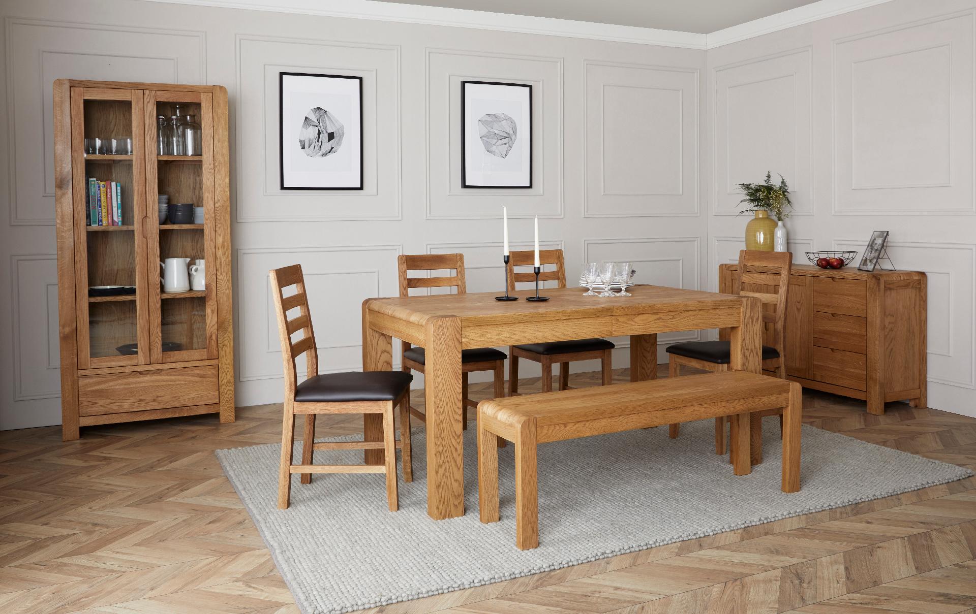 Kingsley Solid Oak Bench