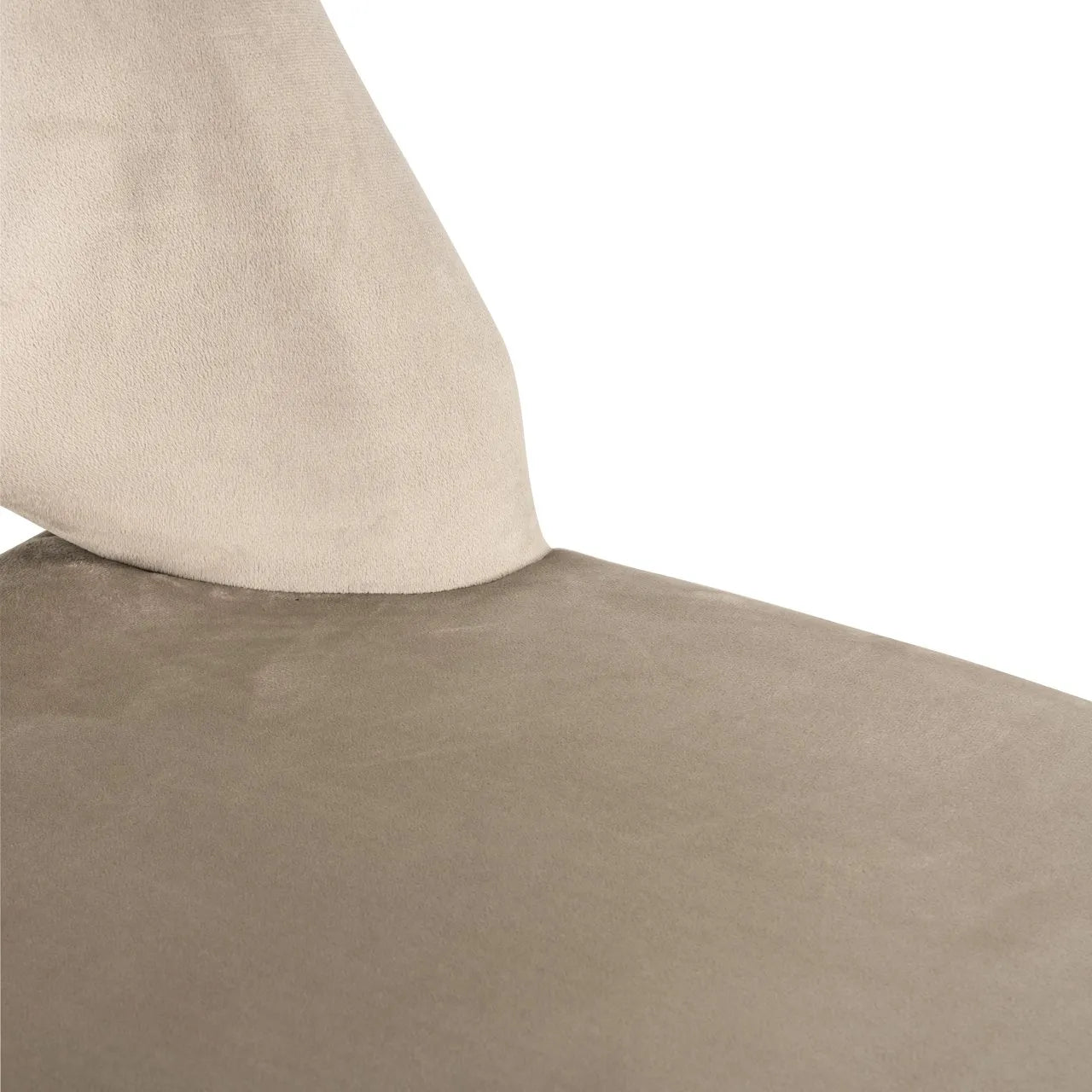 Set of 2 Richmond Interiors Tabitha Taupe Khaki Velvet Dining Chair