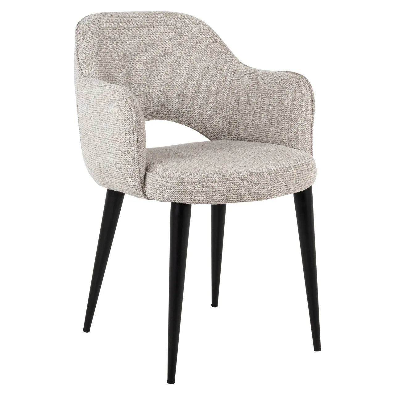 Richmond Interiors Giovanna Natural Fancy Taupe Boucle Dining Chair