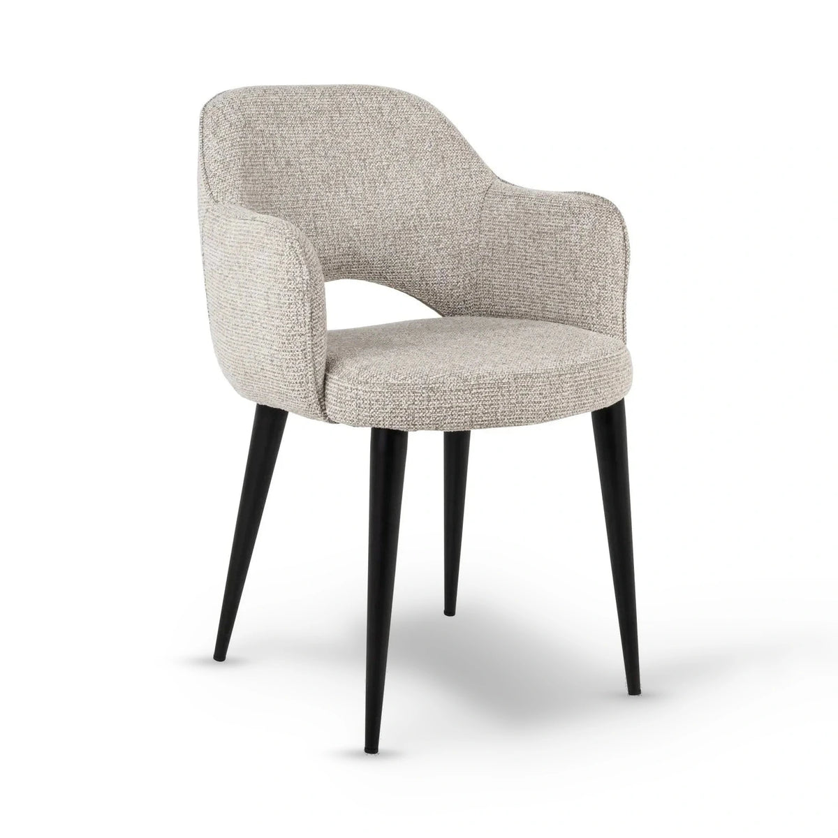Richmond Interiors Giovanna Natural Fancy Taupe Boucle Dining Chair