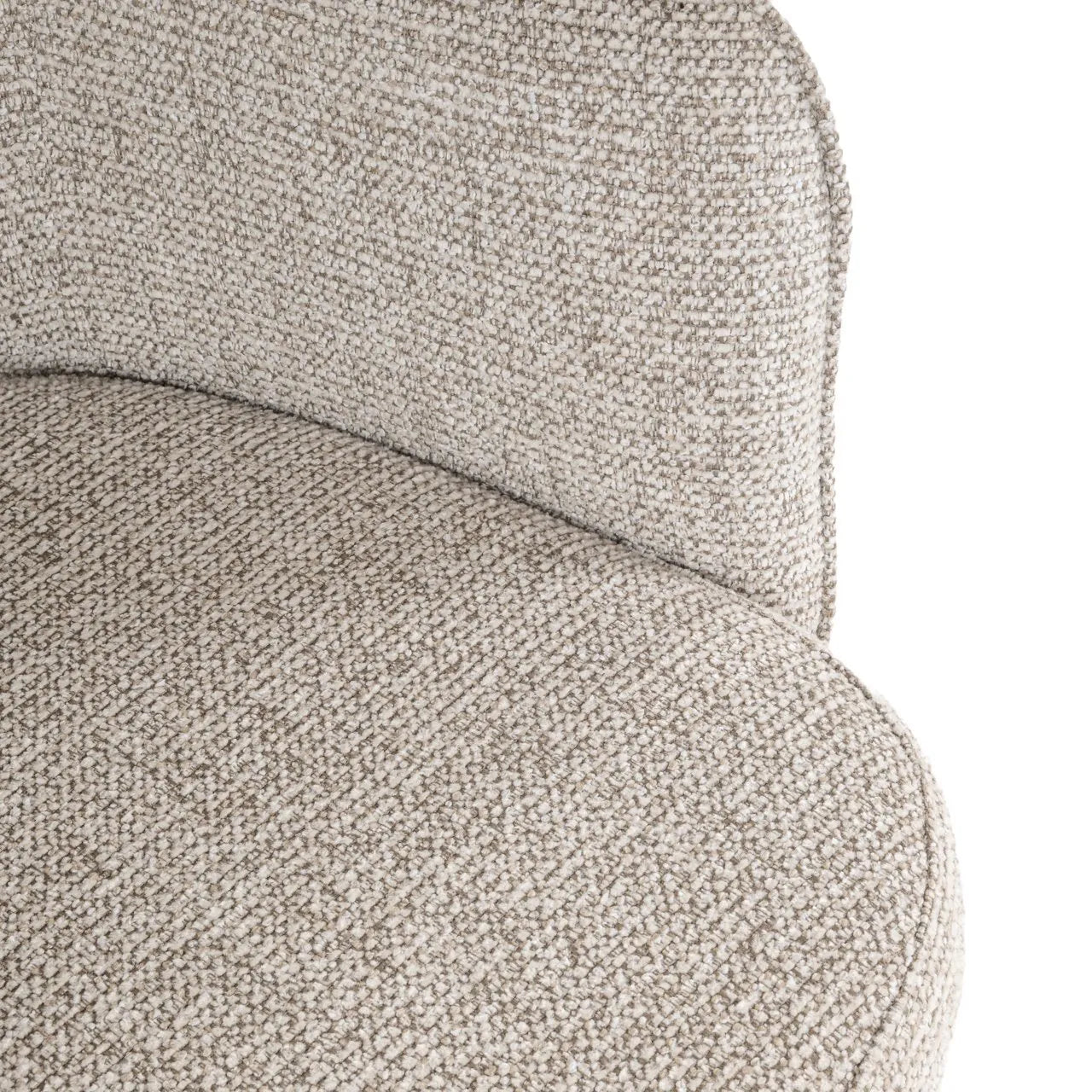 Richmond Interiors Giovanna Natural Fancy Taupe Boucle Dining Chair