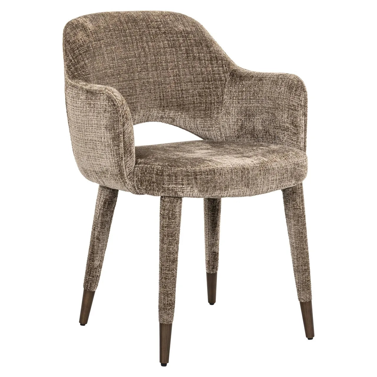 Richmond Interiors Donnatella Stone Chenille Dining Chair
