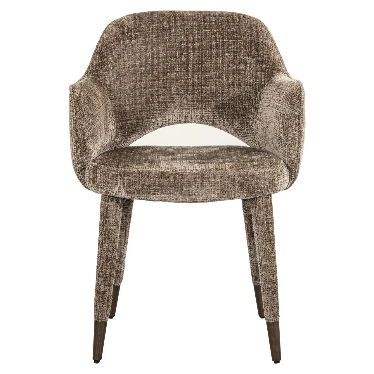 Richmond Interiors Donnatella Stone Chenille Dining Chair
