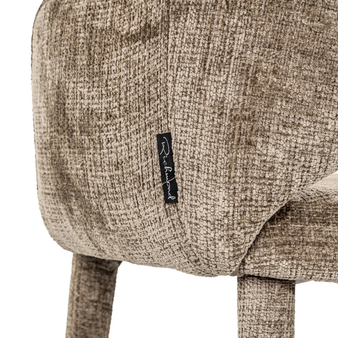 Richmond Interiors Donnatella Stone Chenille Dining Chair