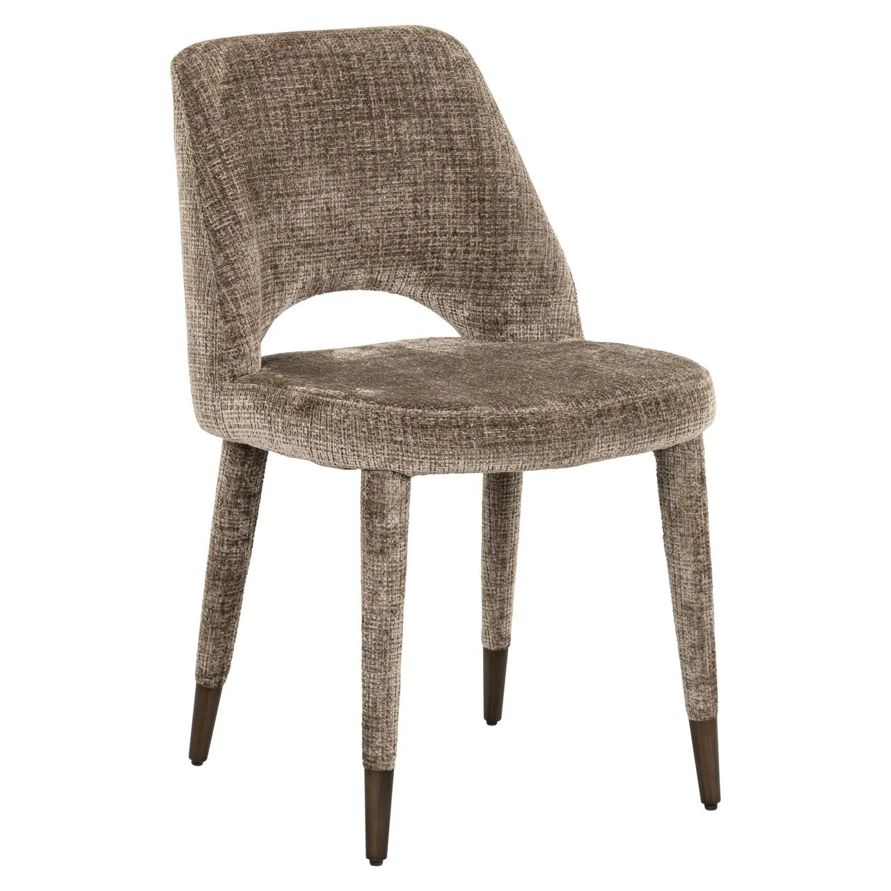 Set Of 2 Richmond Interiors Cecilia Stone Chenille Dining Chair
