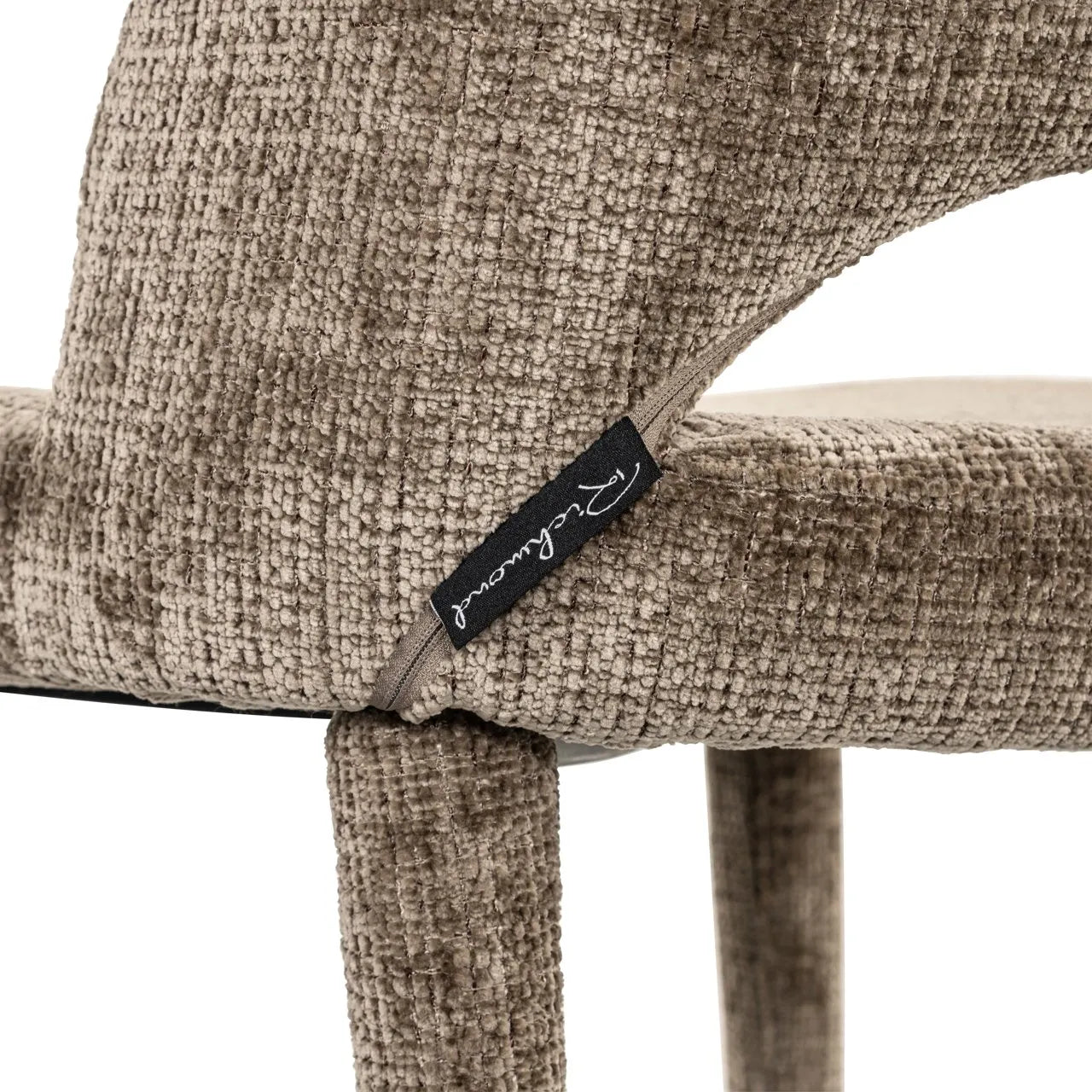 Set Of 2 Richmond Interiors Cecilia Stone Chenille Dining Chair