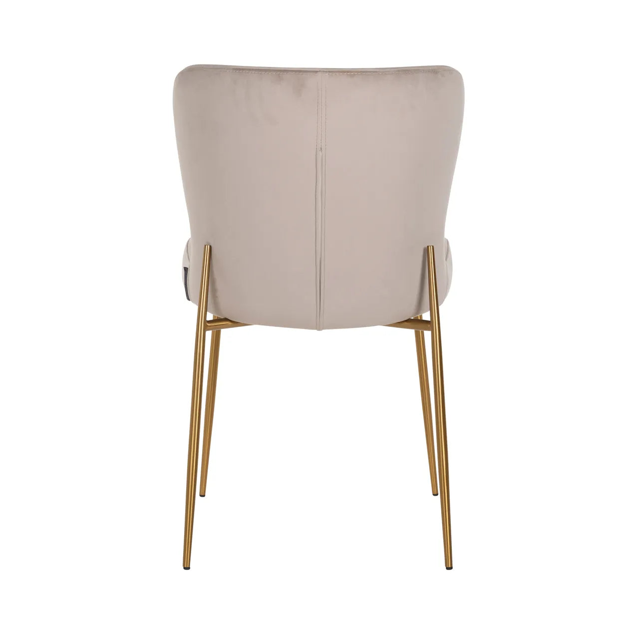 Set of 2 Richmond Interiors Odessa Taupe Khaki Velvet Dining Chair