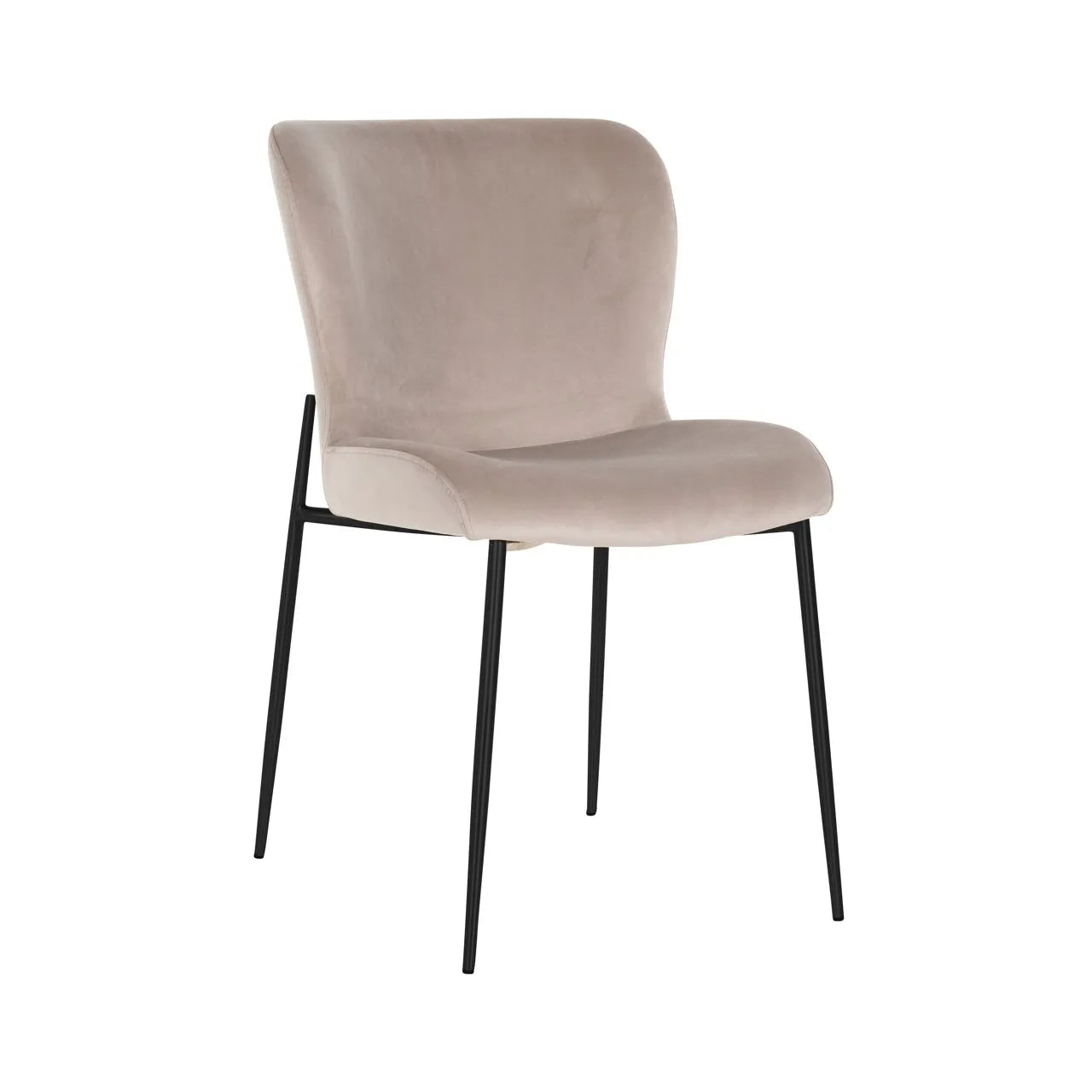 Set Of 2 Richmond Interiors Darby Taupe Velvet Dining Chair