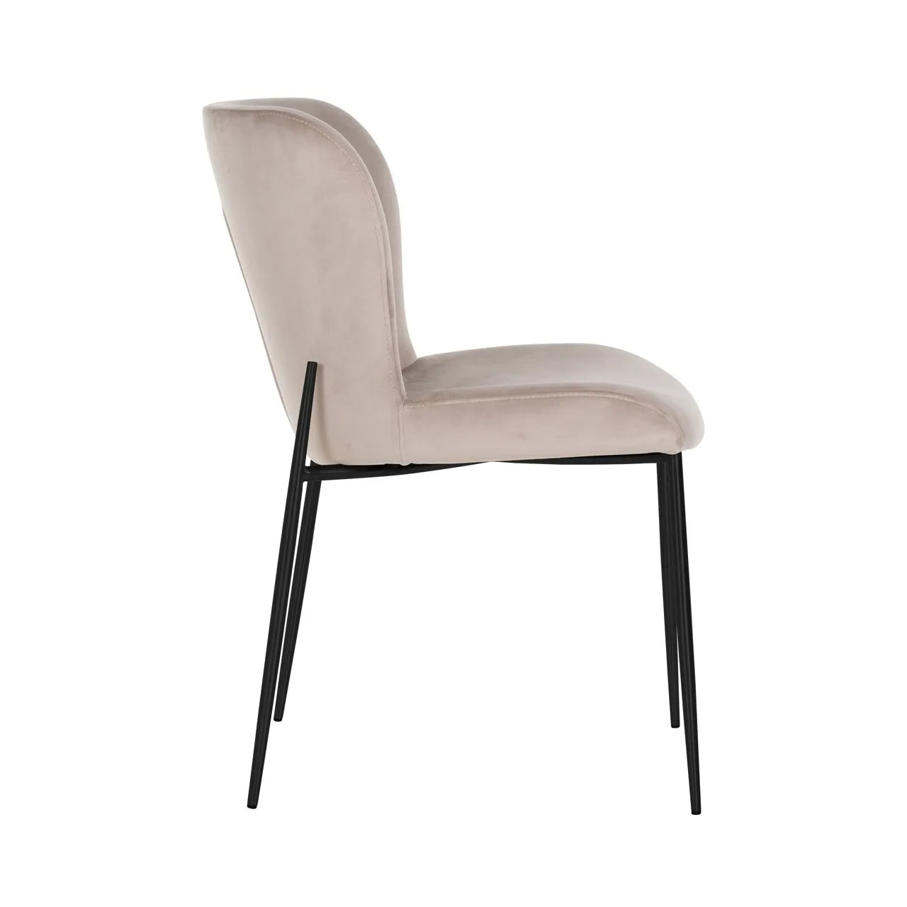 Set Of 2 Richmond Interiors Darby Taupe Velvet Dining Chair
