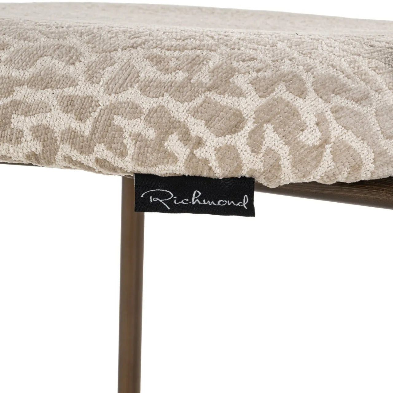 Set of 2 Richmond Interiors Xenia Beige Leopard Counter Stool