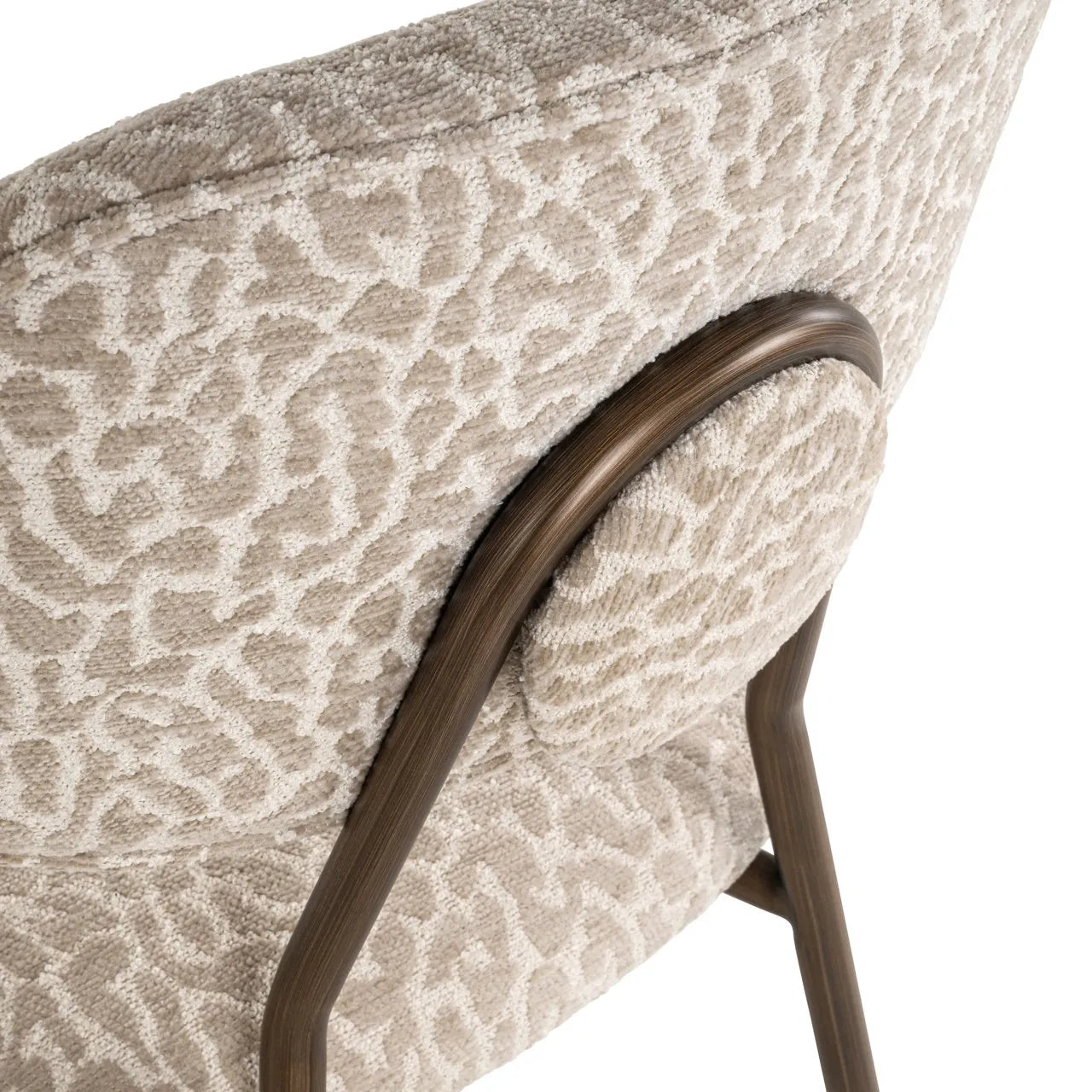 Set of 2 Richmond Interiors Xenia Beige Leopard Counter Stool