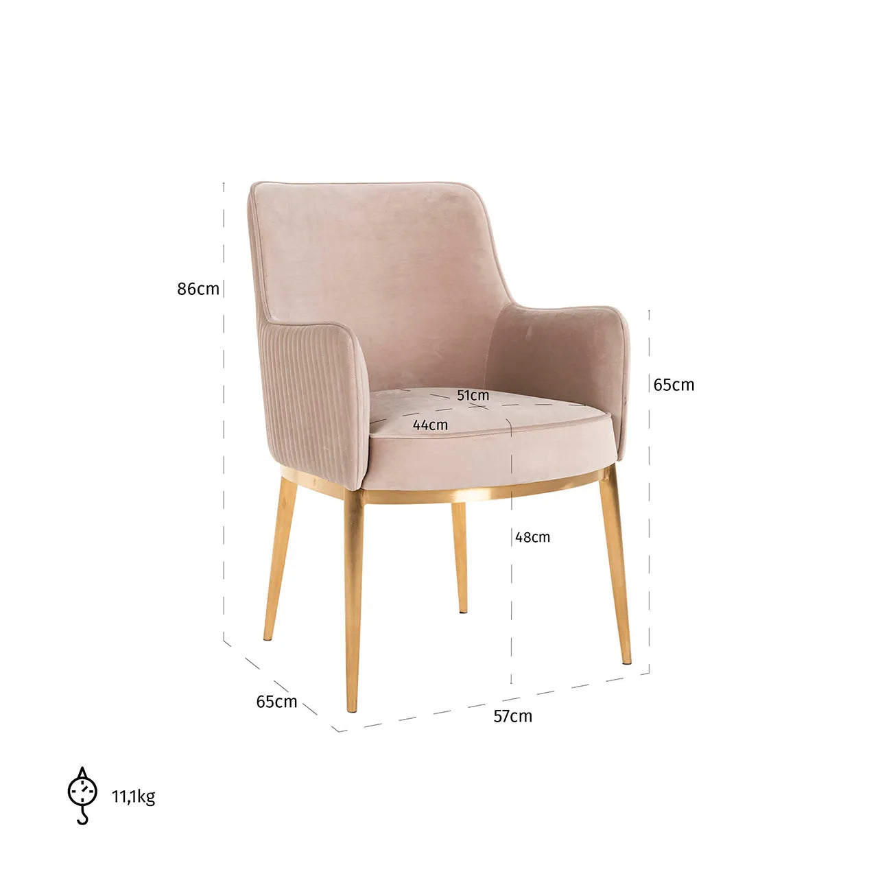 Richmond Interiors Set of 2 Breeze Khaki Velvet Dining Chairs