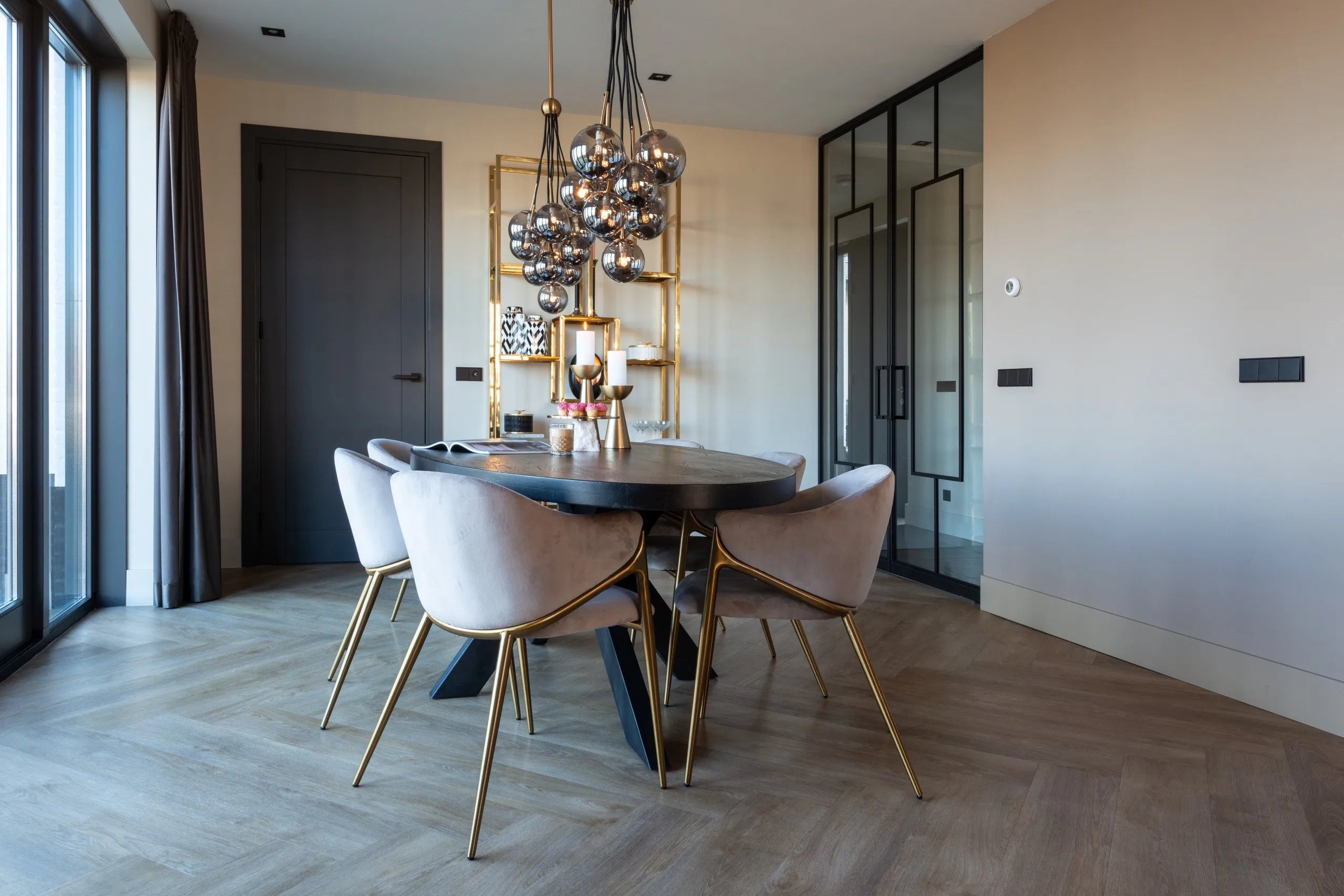 Richmond Interiors Magnus Gold Open Display Display Unit