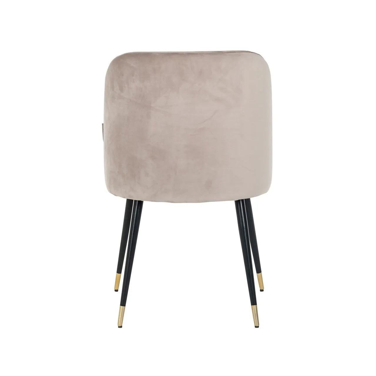 Richmond Interiors Alicia Taupe Khaki Velvet Dining Chair