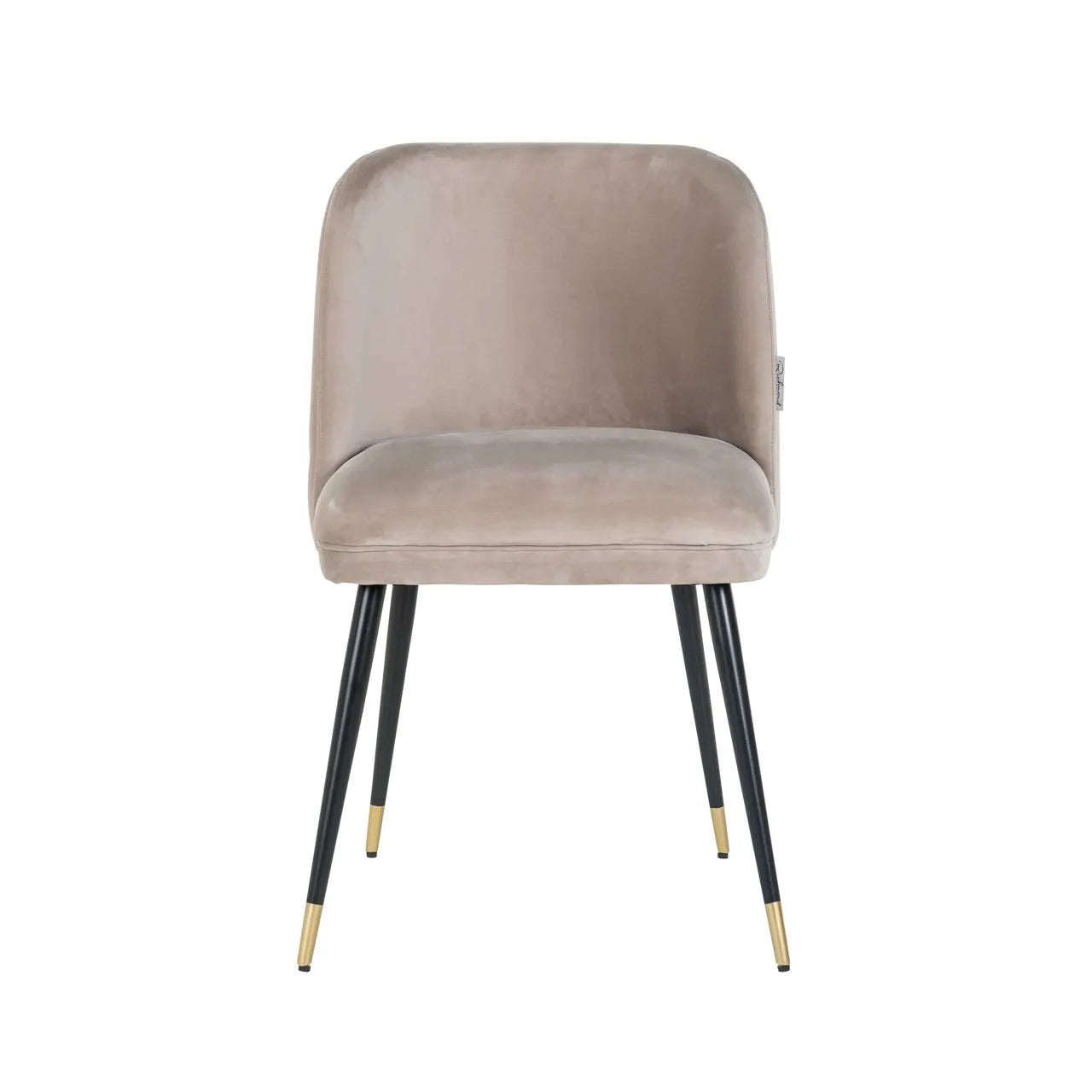 Richmond Interiors Alicia Taupe Khaki Velvet Dining Chair