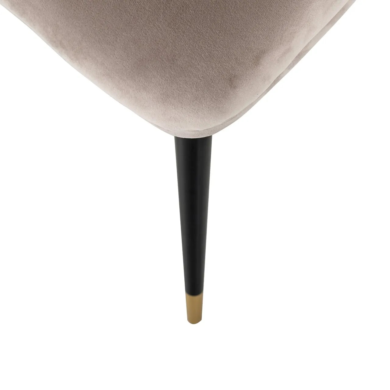 Richmond Interiors Alicia Taupe Khaki Velvet Dining Chair