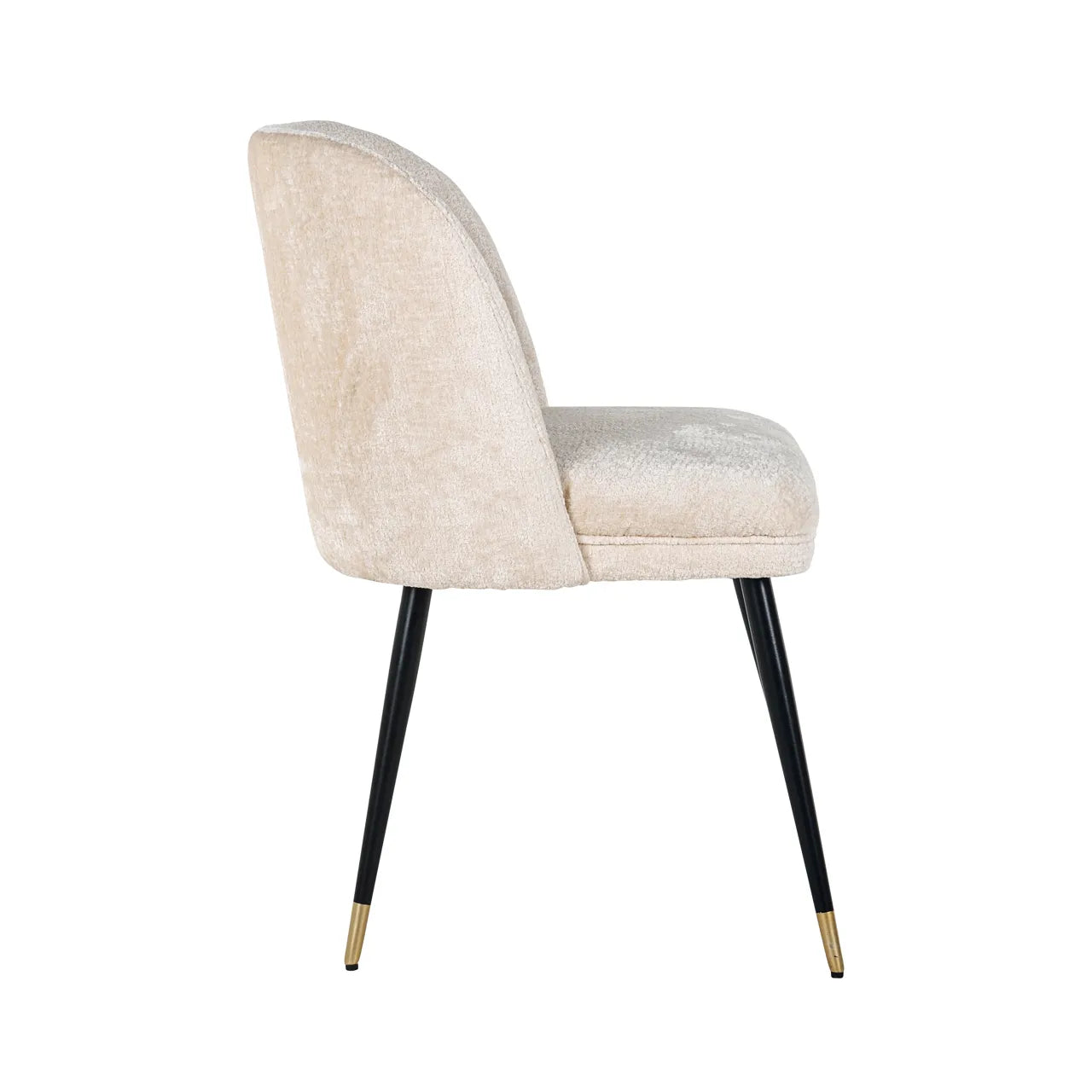 Richmond Interiors Alicia Bergen White Chenille Dining Chair