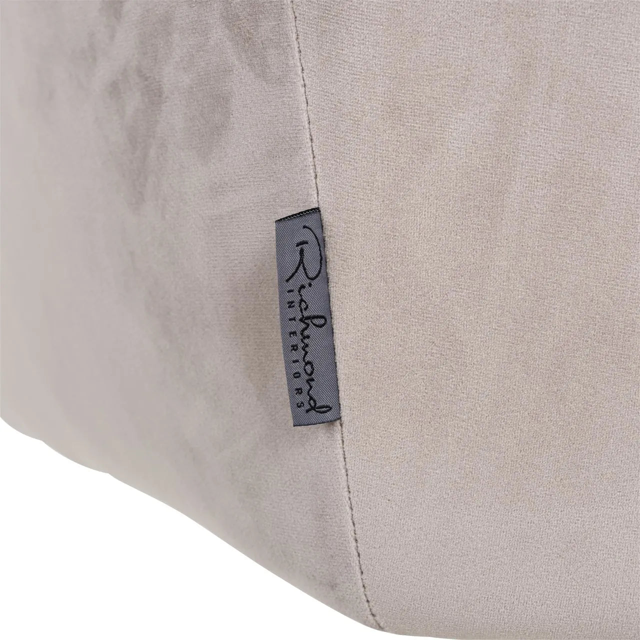 Richmond Interiors Aline Taupe Khaki Velvet & Gold Swivel Chair