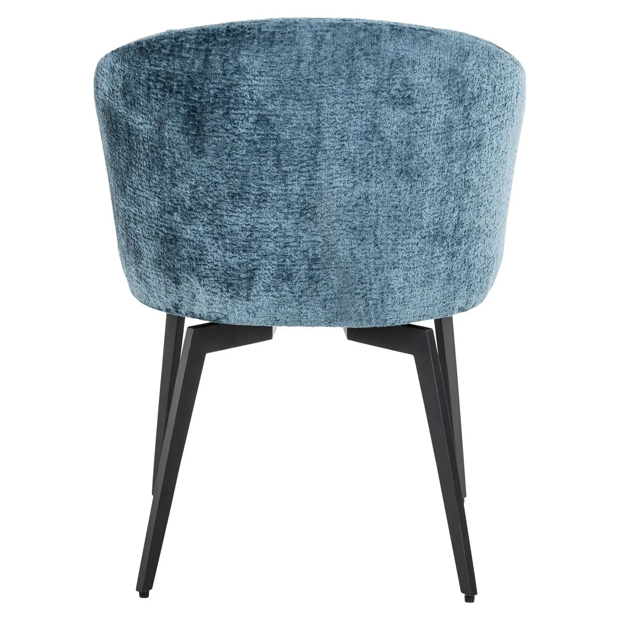 Richmond Interiors Amphara Ocean Blue Chenille Bucket Chair