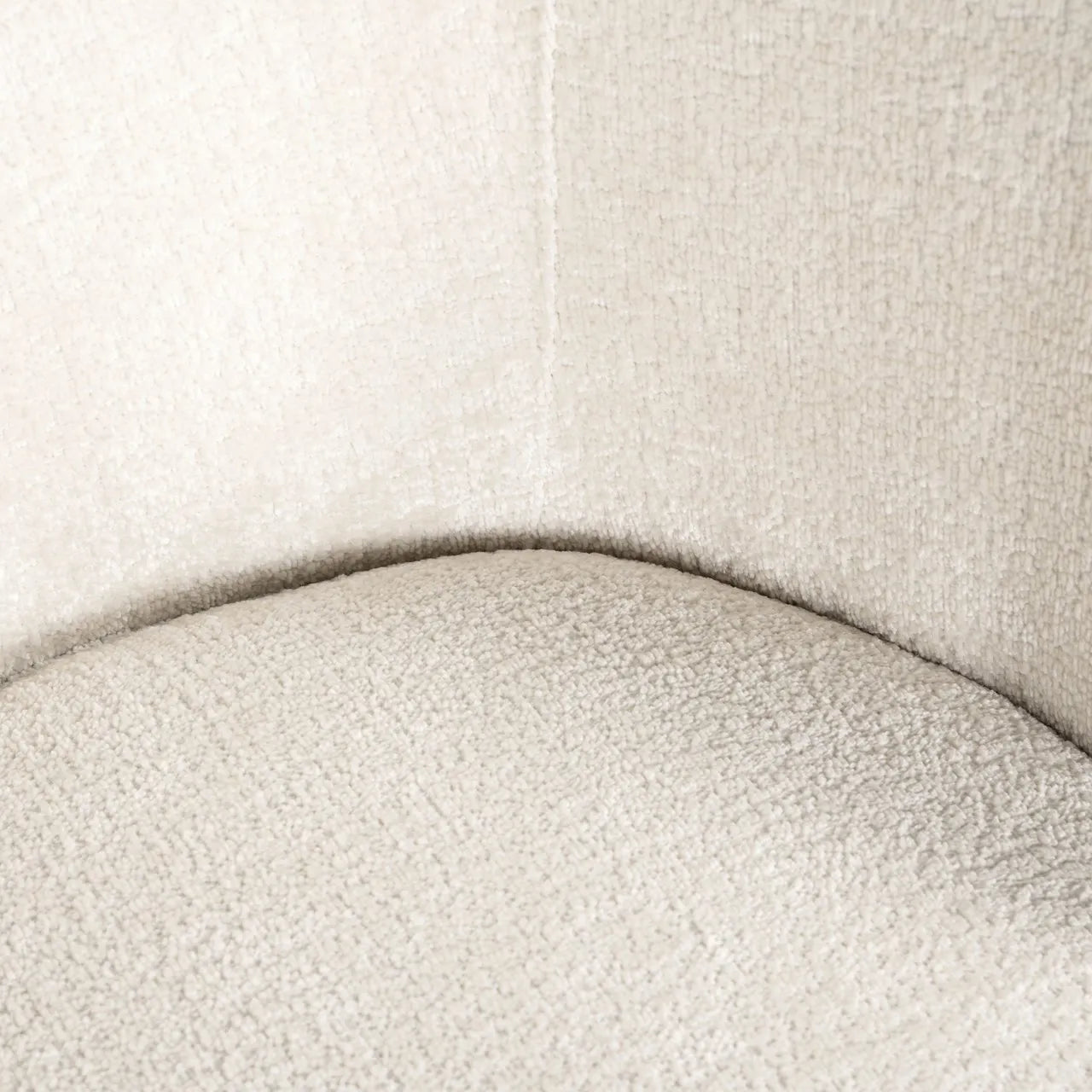 Richmond Interiors Amphara Bergen White Chenille Bucket Chair