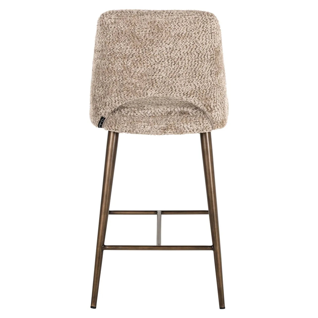 Richmond Interiors Delphine Taupe Boucle Counter Stool