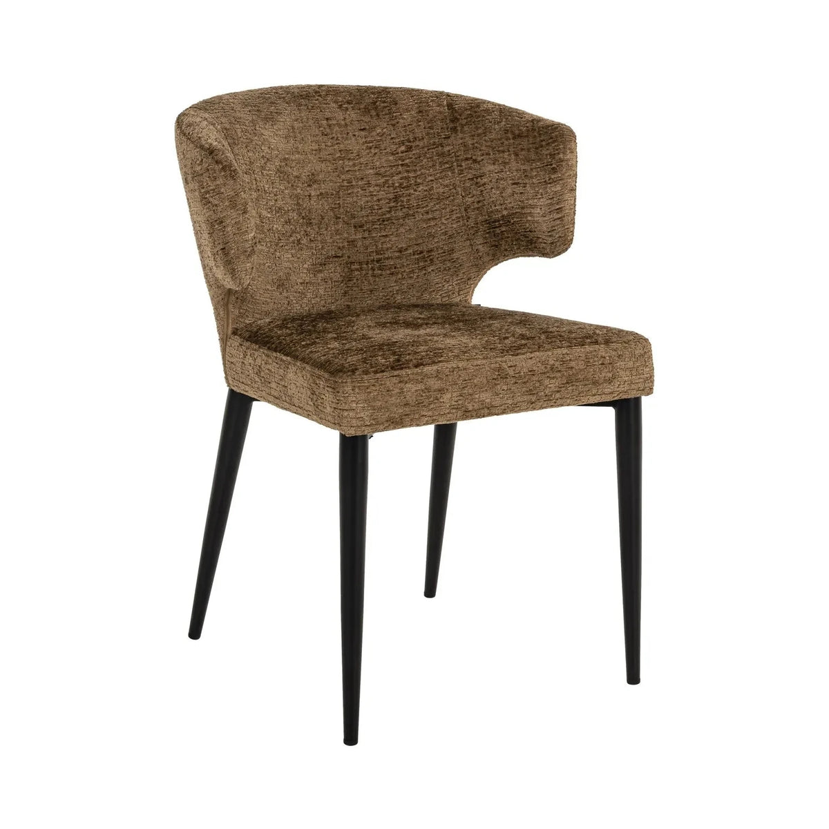 Richmond Interiors Taylor Brandy Brown Chenille Dining Chair