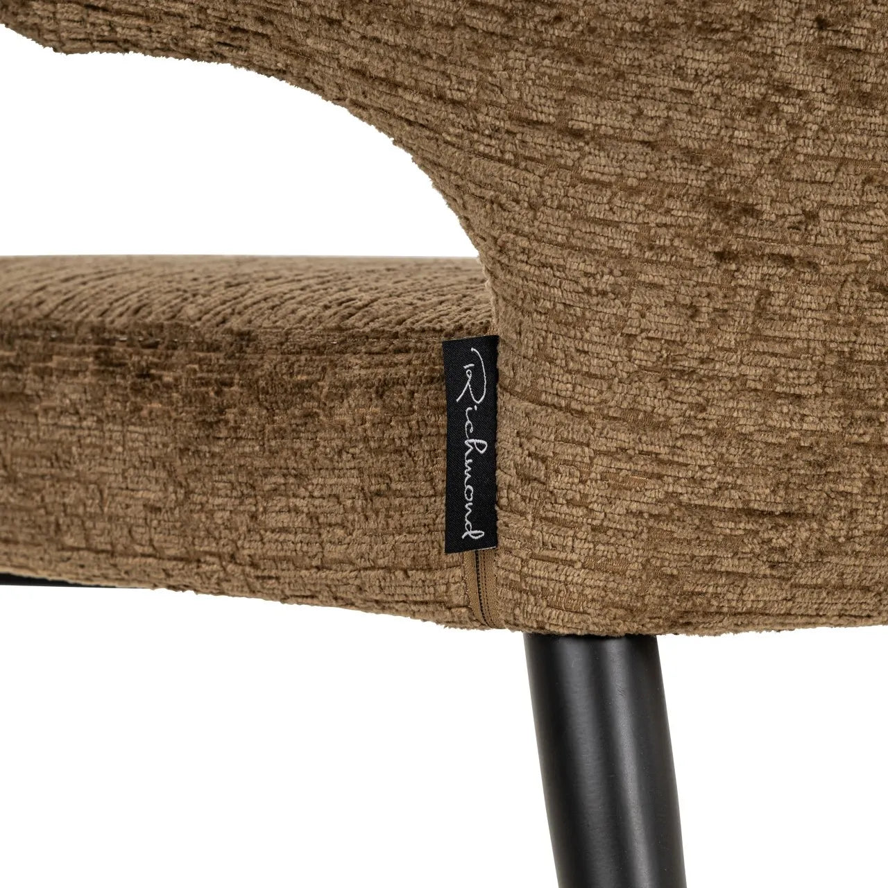 Richmond Interiors Taylor Brandy Brown Chenille Dining Chair