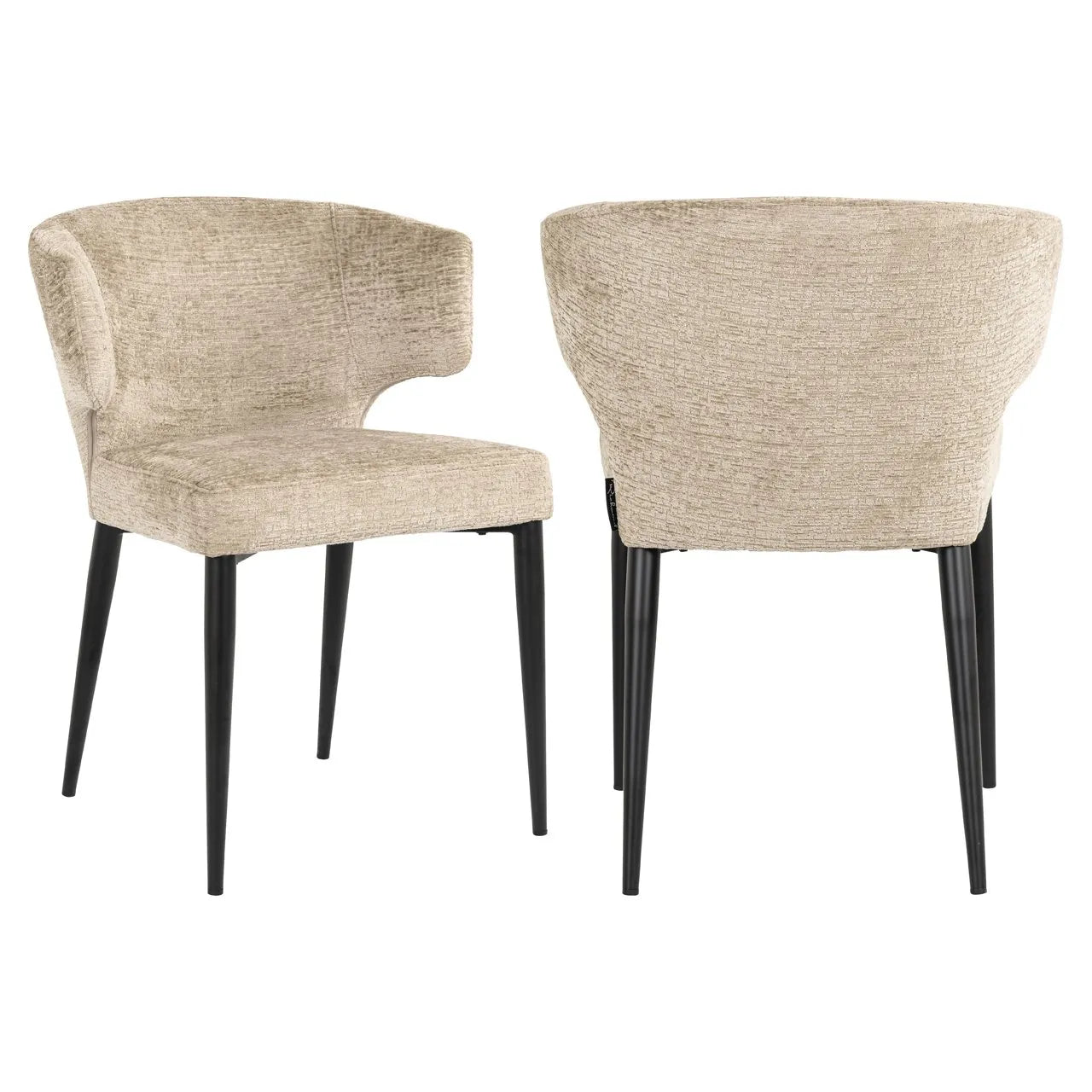 Richmond Interiors Chair Taylor Desert Taupe Chenille Dining Chair