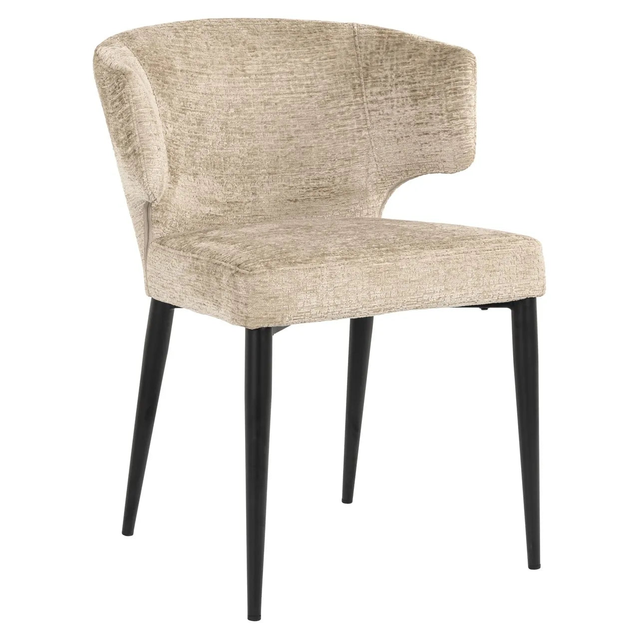 Richmond Interiors Chair Taylor Desert Taupe Chenille Dining Chair