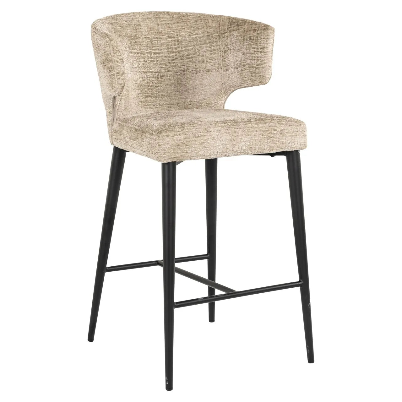 Richmond Interiors Taylor Desert Taupe Chenille Counter Stool