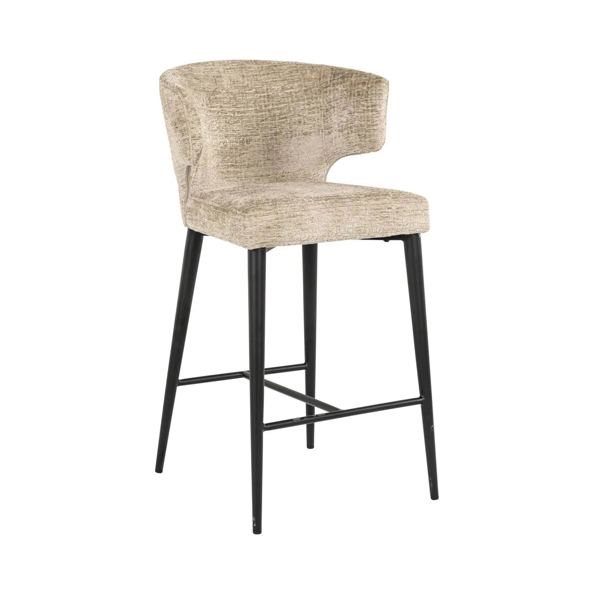 Richmond Interiors Taylor Desert Taupe Chenille Counter Stool