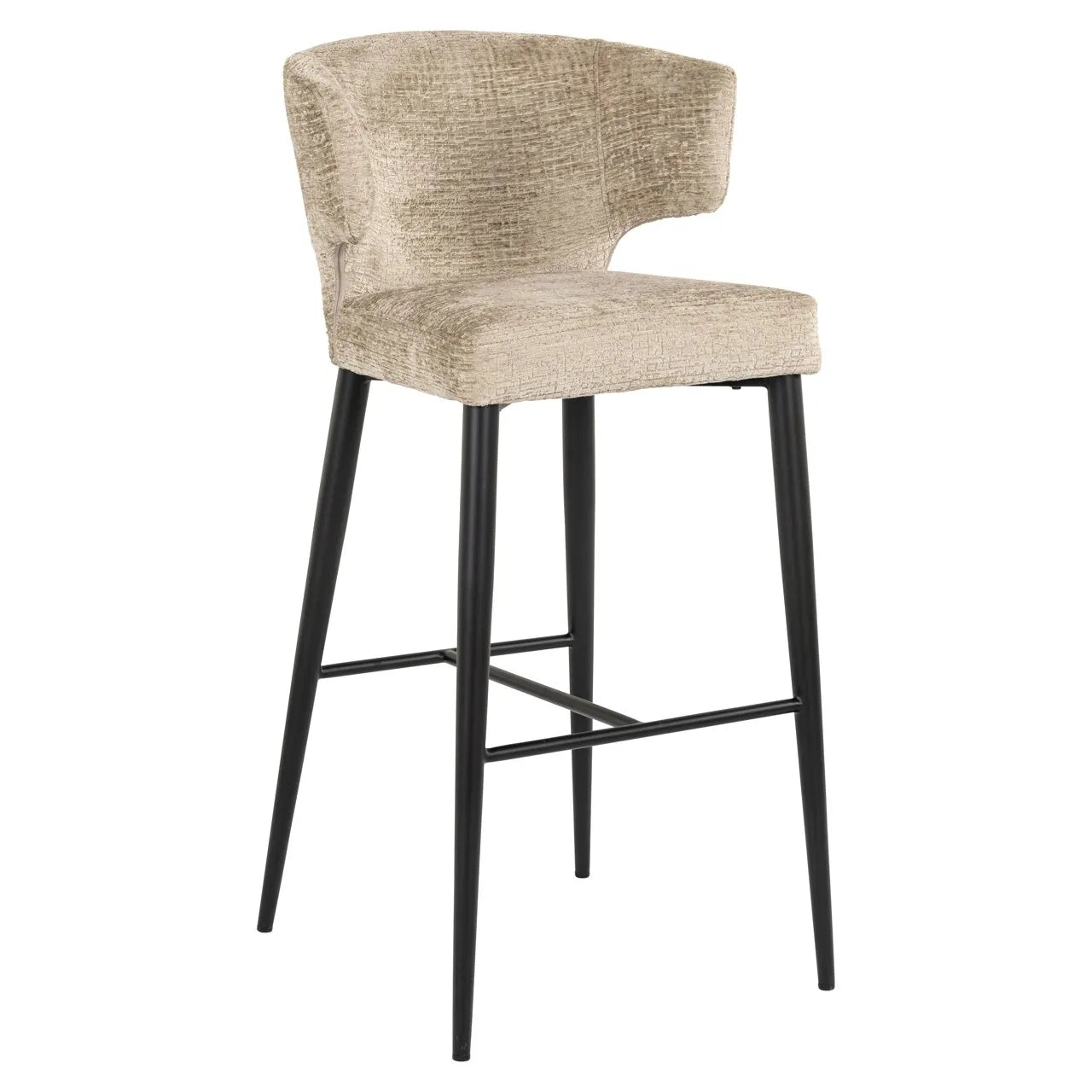 Richmond Interiors Taylor Desert Taupe Chenille Bar Stool