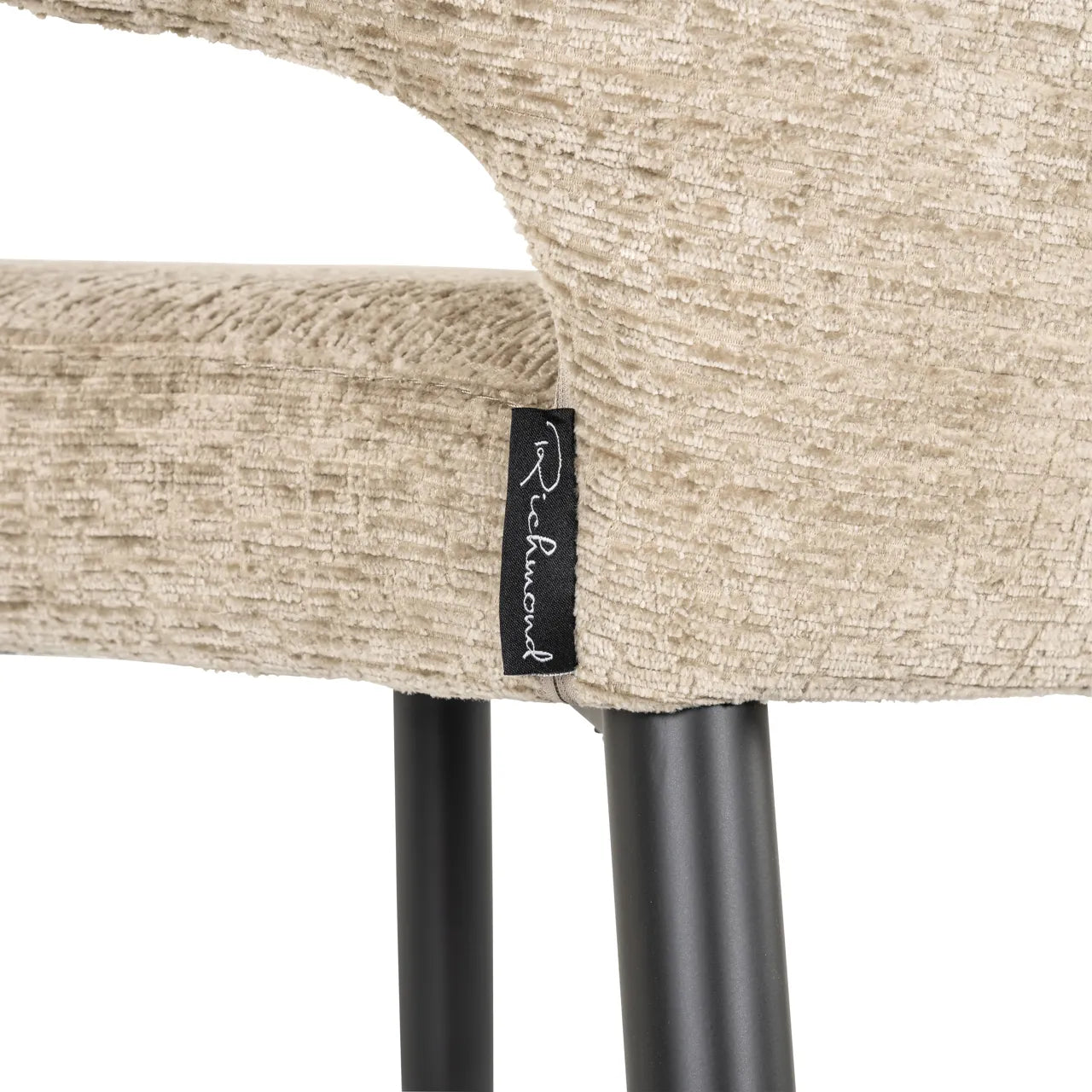 Richmond Interiors Taylor Desert Taupe Chenille Bar Stool
