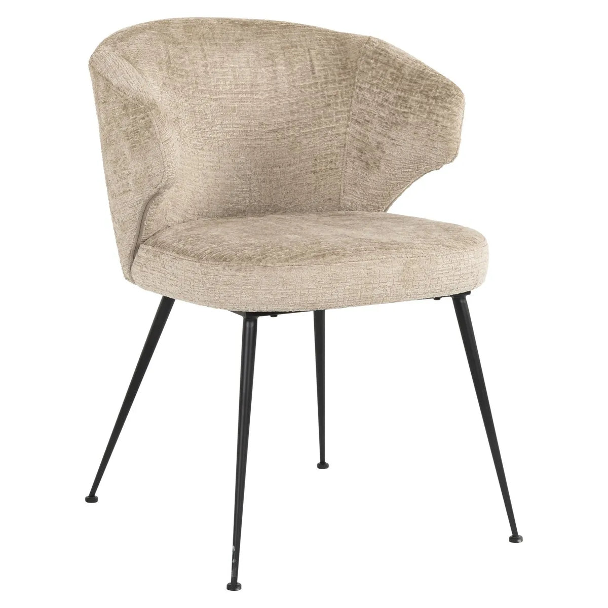 Richmond Interiors Xandra Desert Taupe Chenille Dining Chair